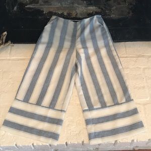 Culotte striped pants